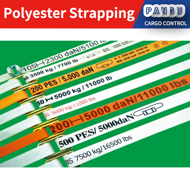 OEM Heavy Duty Woven Polyester Strapping Cord Strapping One Way Lashing