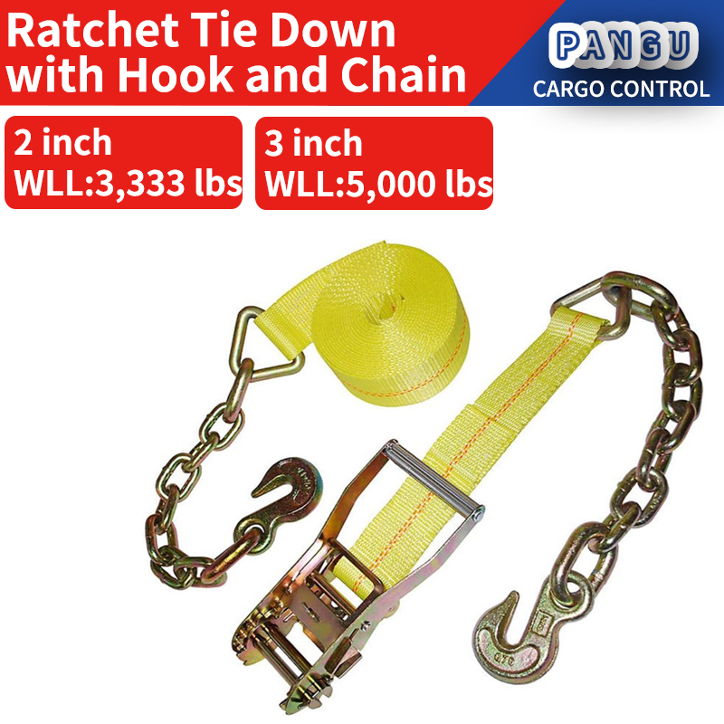 OEM US Ratchet Tie Down Ratchet straps Truck Winch Strap 2inch 3inch